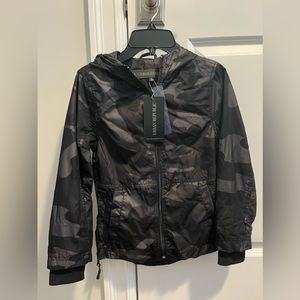 rain jacket black/gray